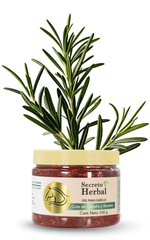 Gel para cabello cola de caballo y romero